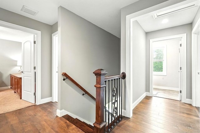 21 Carla Ln, Wilbraham, MA 01095 - hall with an upstairs landing and hardwood / wood-style floors