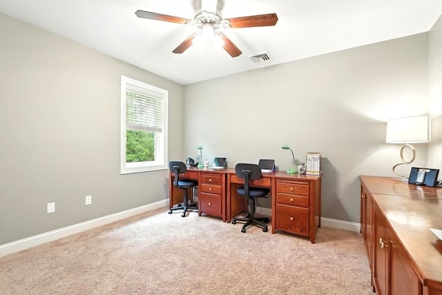 21 Carla Ln, Wilbraham, MA 01095 - office space with ceiling fan and light colored carpet