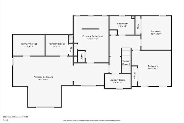 21 Carla Ln, Wilbraham, MA 01095 - view of room layout