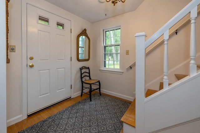 9 Horseshoe Rd, Chelmsford, MA 01824 - foyer with wood finished floors and stairs