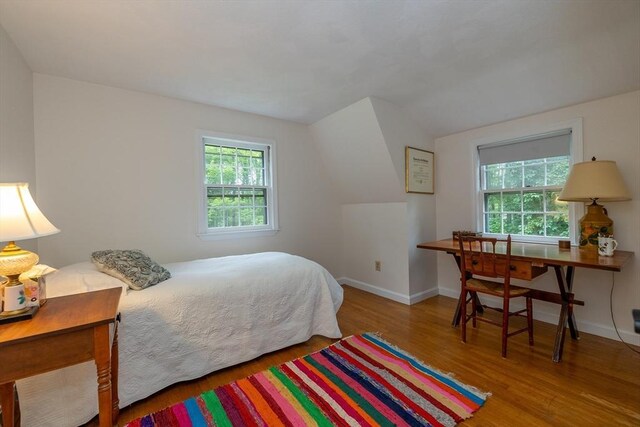 9 Horseshoe Rd, Chelmsford, MA 01824 - bedroom with wood finished floors and lofted ceiling