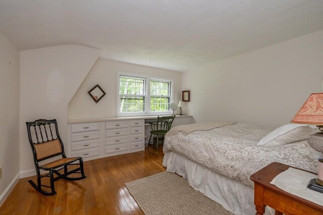 9 Horseshoe Rd, Chelmsford, MA 01824 - bedroom with hardwood / wood-style flooring and an office area