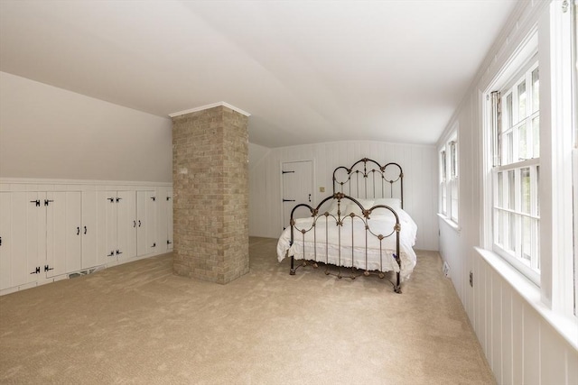 9 Horseshoe Rd, Chelmsford, MA 01824 - bedroom with vaulted ceiling, light colored carpet, and ornate columns