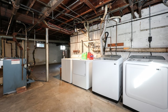 laundry room with washer and dryer