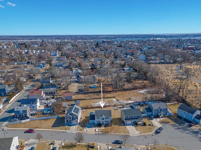 bird's eye view with a residential view