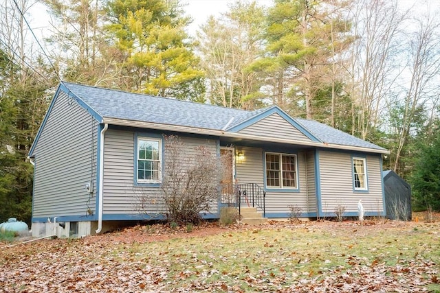 view of ranch-style home