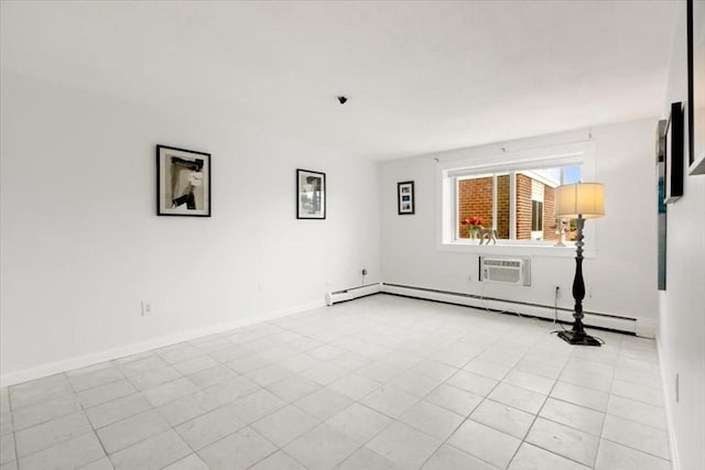 215 Winter St Unit 5R, Weymouth, MA 02188 - unfurnished room with a baseboard heating unit and an AC wall unit