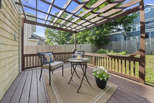 40 S Crescent Circuit, Boston, MA 02135 - deck featuring a pergola