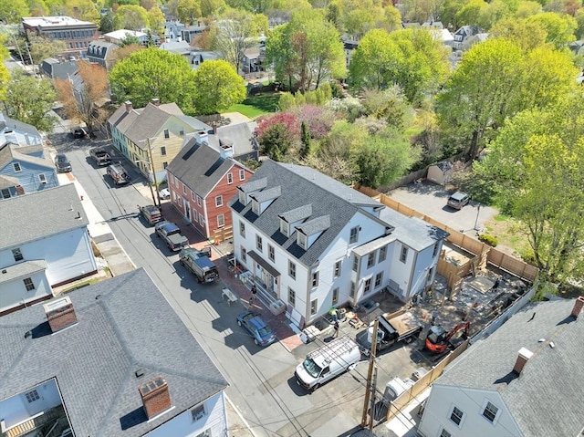 aerial view featuring a residential view