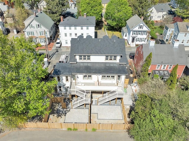 bird's eye view featuring a residential view