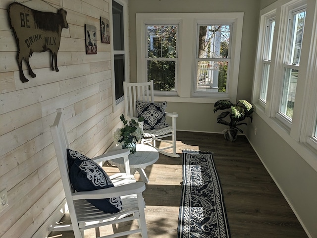 view of sunroom