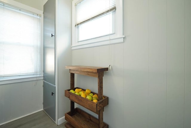 interior details with wood-type flooring