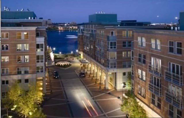 view of property featuring a water view