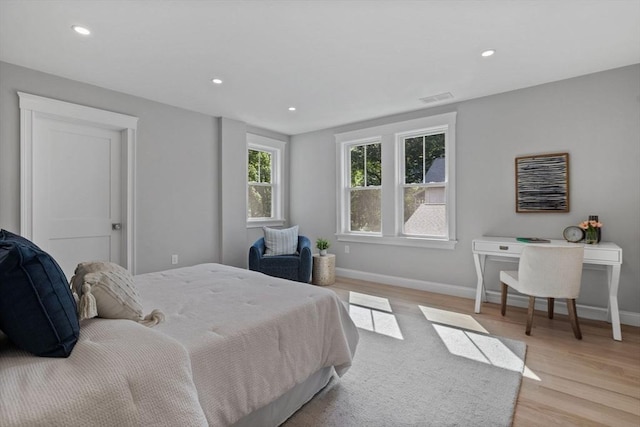 73 Knoll St Unit 73, Boston, MA 02131 - bedroom featuring light wood-type flooring and recessed lighting