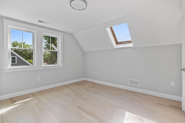 73 Knoll St Unit 73, Boston, MA 02131 - bonus room featuring a skylight, light wood-style floors, and lofted ceiling