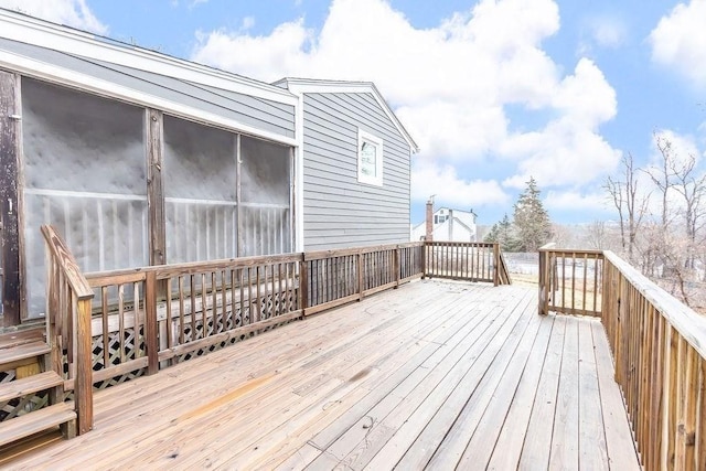 view of wooden terrace