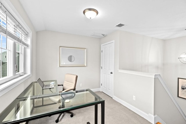 54 Sunflower Way, Plymouth, MA 02360 - office area featuring baseboards and light colored carpet