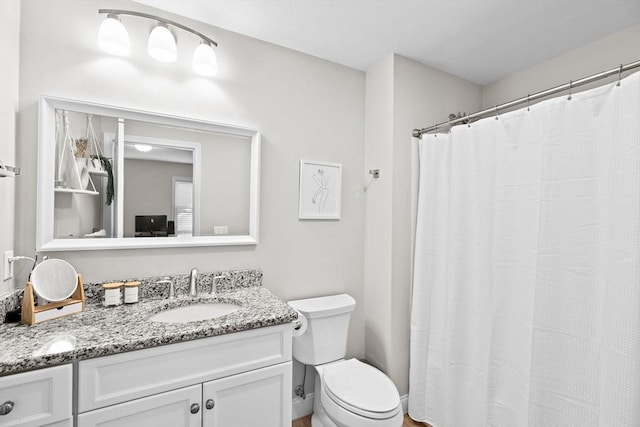 54 Sunflower Way, Plymouth, MA 02360 - full bathroom with vanity, toilet, and a shower with curtain