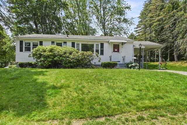 35 Woodland Rd, Leominster, MA 01453 - view of front of property with a front lawn