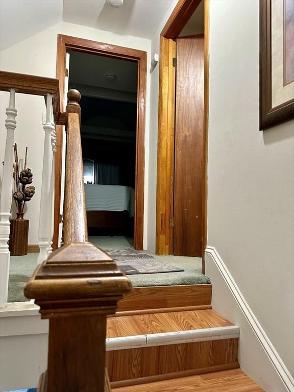 334 Howard St Unit 5, Lawrence, MA 01841 - staircase with vaulted ceiling