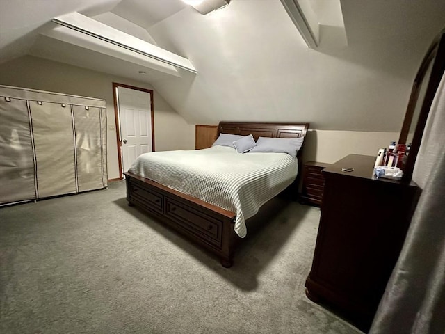 334 Howard St Unit 5, Lawrence, MA 01841 - bedroom featuring lofted ceiling and light colored carpet