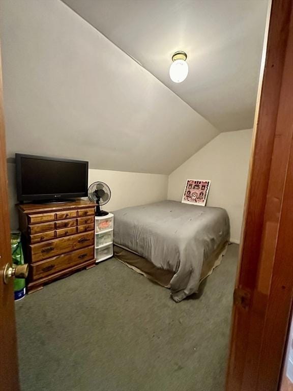 334 Howard St Unit 5, Lawrence, MA 01841 - carpeted bedroom with lofted ceiling