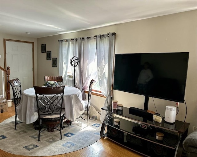 334 Howard St Unit 5, Lawrence, MA 01841 - dining space with wood finished floors and cooling unit