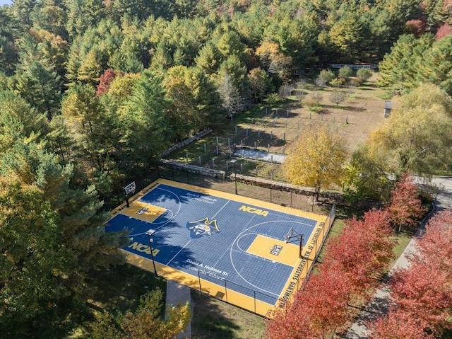 150 Horseneck Rd, Dartmouth, MA 02748 - view of basketball court featuring community basketball court and a view of trees