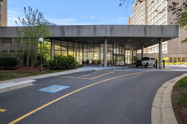 view of uncovered parking lot