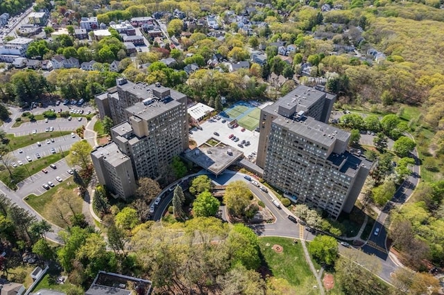 aerial view of property's location