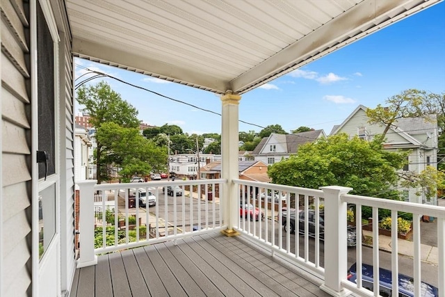 130 Francis St, Everett, MA 02149 - wooden deck featuring a residential view