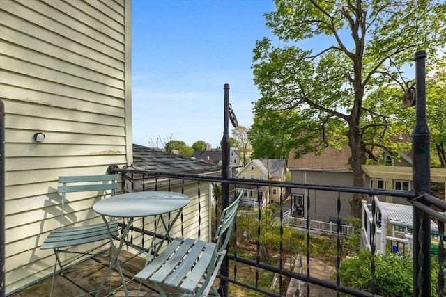 view of balcony