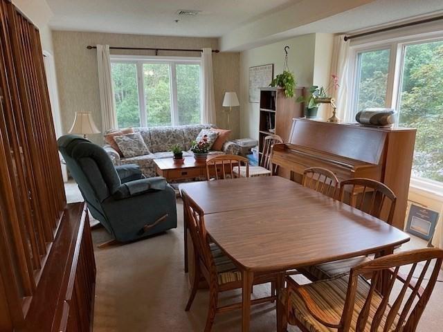 4 Duck Pond Rd Unit 219, Beverly, MA 01915 - dining area with carpet floors
