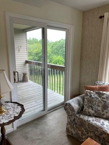 4 Duck Pond Rd Unit 219, Beverly, MA 01915 - doorway with plenty of natural light and carpet flooring