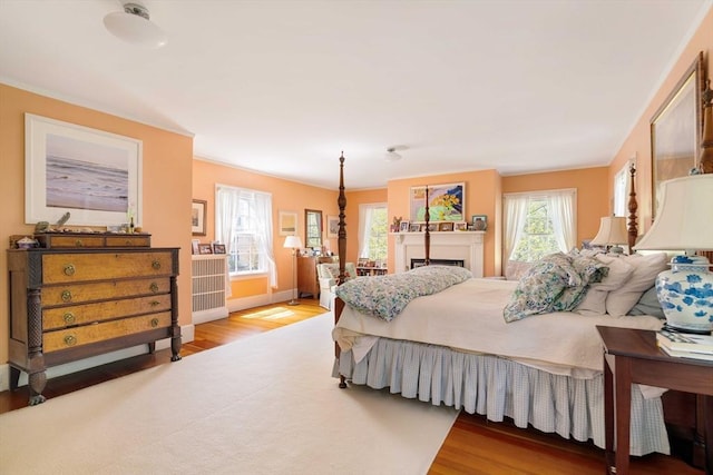 bedroom featuring wood finished floors
