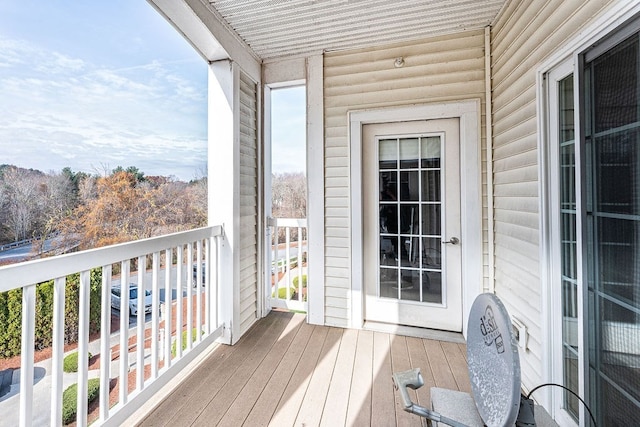 view of balcony