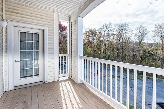 view of balcony