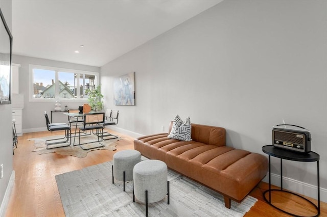123-125 Centre St Unit Th4, Boston, MA 02124 - living area featuring recessed lighting, baseboards, and wood finished floors