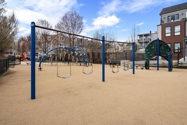 123-125 Centre St Unit Th4, Boston, MA 02124 - view of home's community featuring fence and playground community