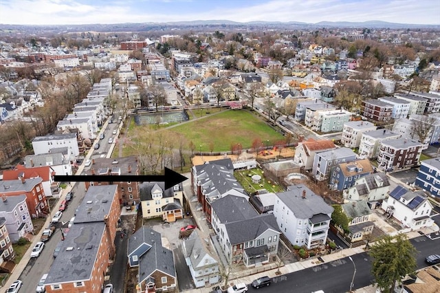 123-125 Centre St Unit Th4, Boston, MA 02124 - birds eye view of property featuring a mountain view
