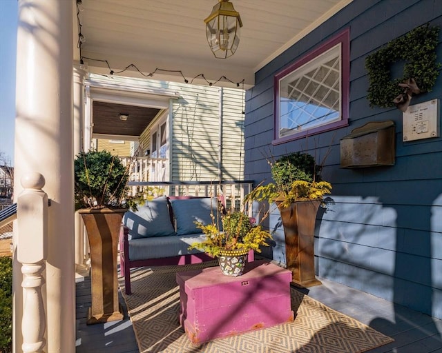 balcony with a porch