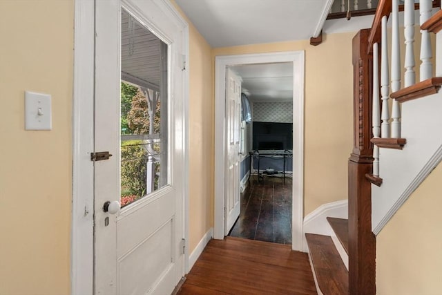 19 E St, Grafton, MA 01536 - corridor with wood finished floors and stairway