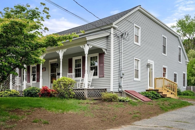 19 E St, Grafton, MA 01536 - view of front of house featuring a porch