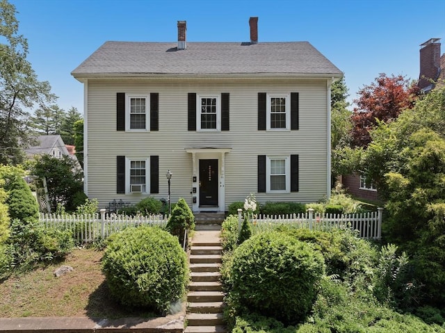 85 Everett St, Southbridge, MA 01550 - colonial-style house with a chimney