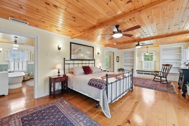 39 Cook Rd, Southampton, MA 01073 - bedroom with wood ceiling, wood finished floors, and baseboards