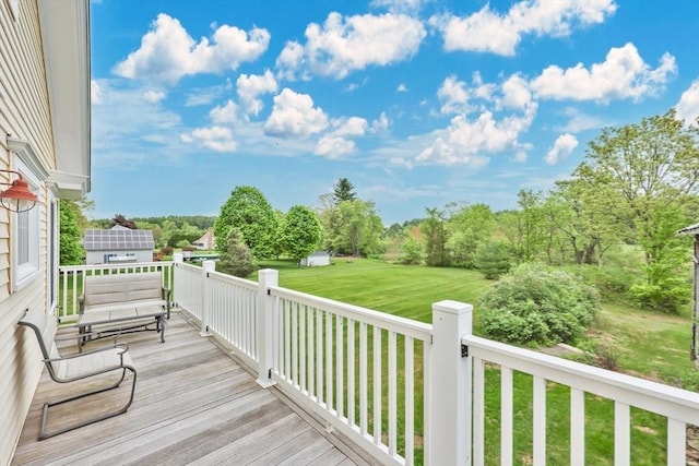 39 Cook Rd, Southampton, MA 01073 - wooden terrace with a yard