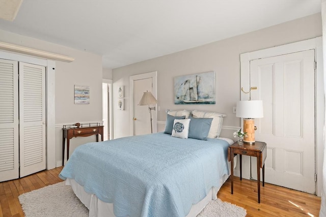 148-150 Pleasant St Unit 2, Marblehead, MA 01945 - bedroom featuring hardwood / wood-style flooring and a closet