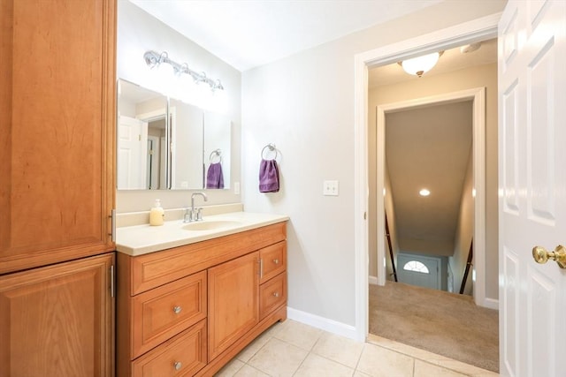 421 Gray Ter, Dighton, MA 02764 - bathroom with vanity and tile patterned floors