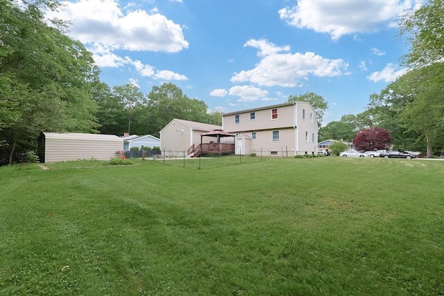 421 Gray Ter, Dighton, MA 02764 - view of yard with a wooden deck