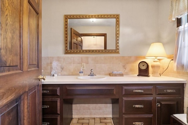 bathroom featuring vanity